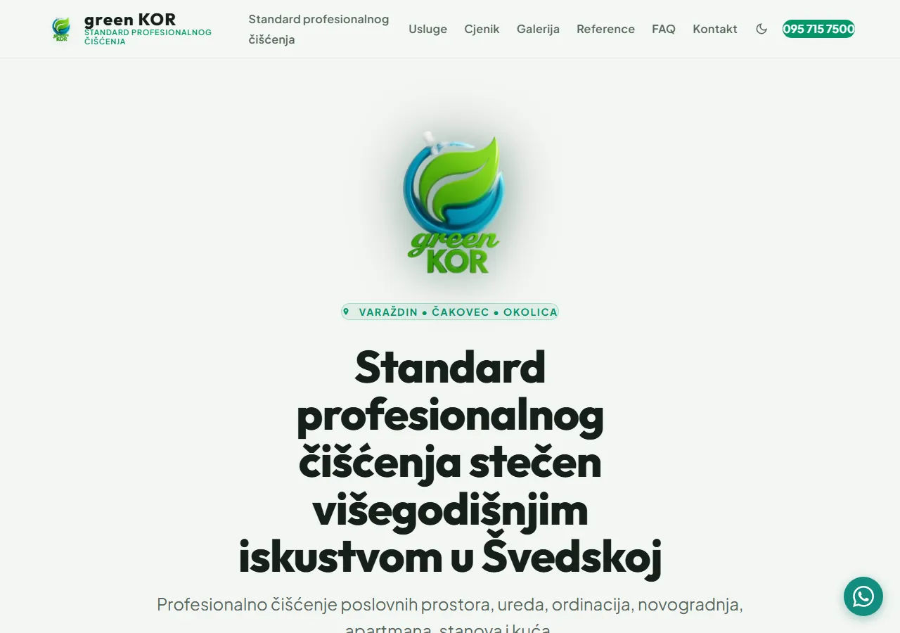 Green KOR — stvarna stranica obrta